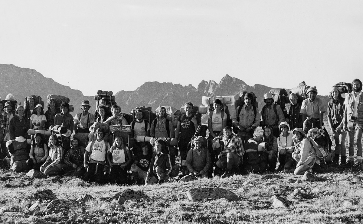 Archival photo of OREC students