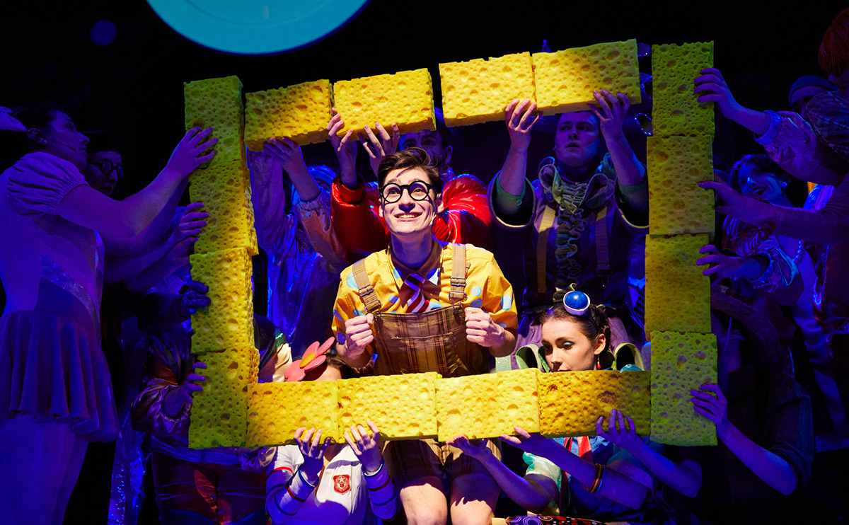 A lively and entertaining performance of the SpongeBob Musical at the BlueShore Theatre