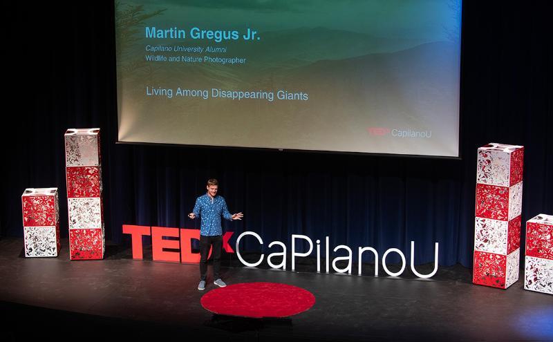Martin Gregus Jr. presenting at TedX